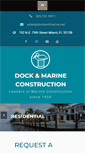 Mobile Screenshot of dockandmarineconstruction.com